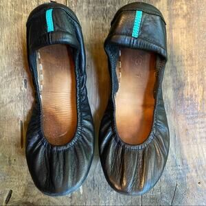 Tieks ballet flats Womens Size 7 black matte leather shoes goth fairy whimsigoth